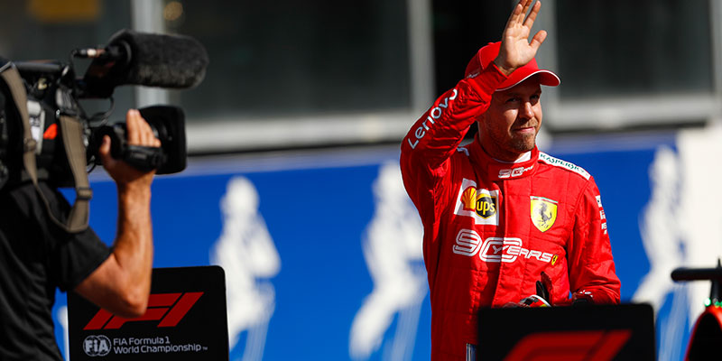 Leclerc logró su tercera posición de privilegio en la temporada en una sesión dominante para Ferrari