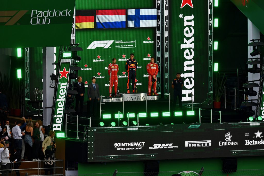 Max Verstappen, se lleva el podio del  FORMULA 1 GRAN PREMIO DE MÉXICO 2018  y Hamilton se corona campeón por segundo año consecutivo en México.  