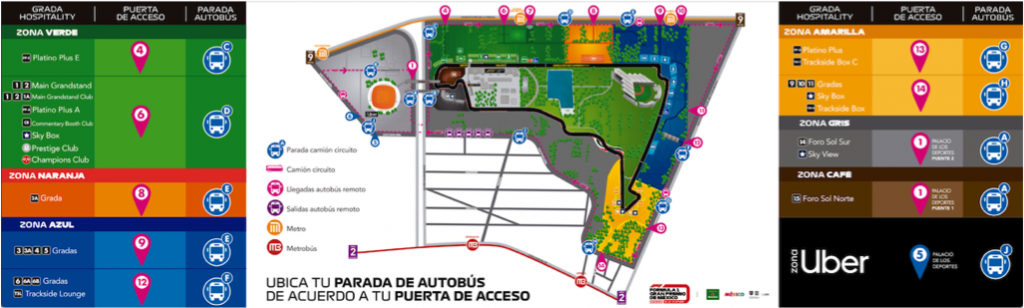 Se anuncia el plan de movilidad para el FORMULA 1 GRAN PREMIO DE MÉXICO 2019™